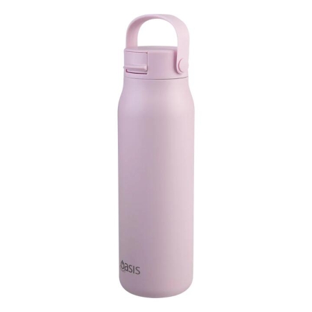Oasis Sorrento Pink Lemonade 900mL Ceramic Lined Stainless Steel Double Wall Insulated. - Bottles
