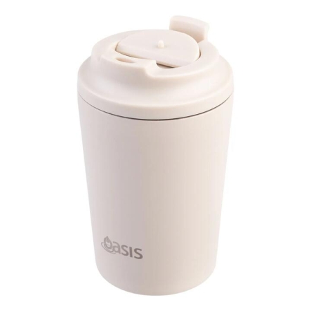 Oasis Oat 235mL Ceramic Lined Stainless Steel Double Wall Insulated Travel Cup - Drinkware
