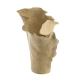 Reactive Tan Small Trumpet 23x35cm Tall Vase - Vases