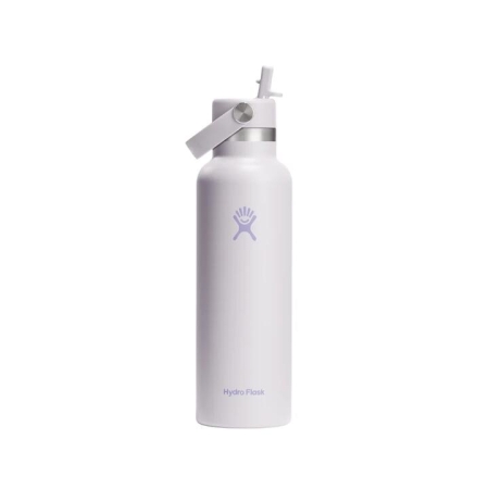 Hydro Flask Standard Mouth Cloud Pink Bottle with Flex Straw Cap 621mL - Bottles