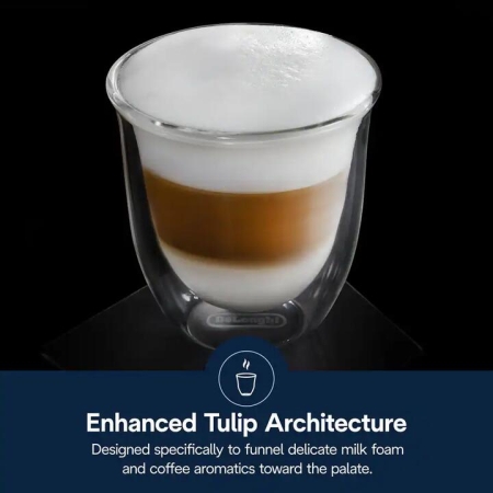Delonghi Thermal Cappuccino Glasses 270ml Set of 2