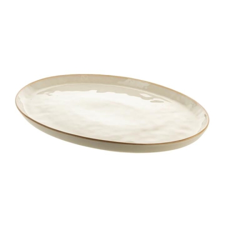 Chocolate Rim Oval 40x30cm Platter - Platters