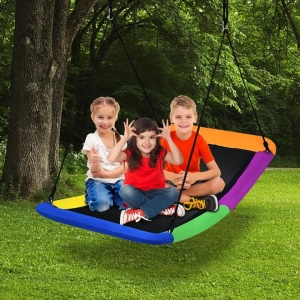CostwayTree Swing with Oxford fabric for Kids and Adults Multicolor