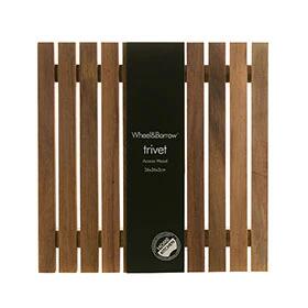 Acacia Wood Square Trivet 26cm - Trivets