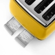 Delonghi CARTON DAMAGED Icona Capitals 4 Slice Toaster Yellow