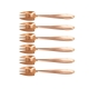Label Rose Gold 6 Piece Cutlery Box Set Satin Size 20X13.6X3.7cm in Black by Splayd-Black