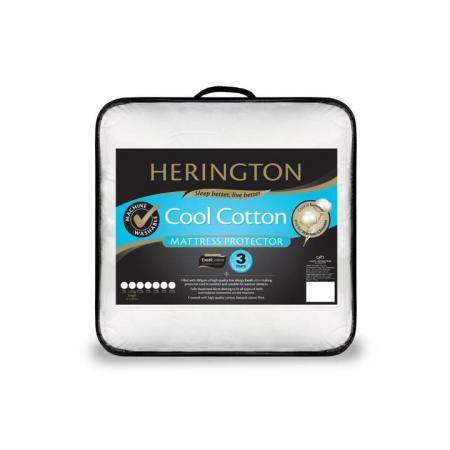 Cotton Mattress Protector Super King Size 206X206cm by Herington-Super King Cotton Mattress Protector Super King Size 206X206cm by Herington-Super King