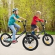 Costway14/16/18 Inch Kids Bike with Removable Training Wheels and Adjustable Seat-Black-14 inches